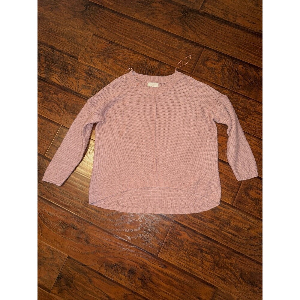 No Comment Sweater Blush Pink Size M